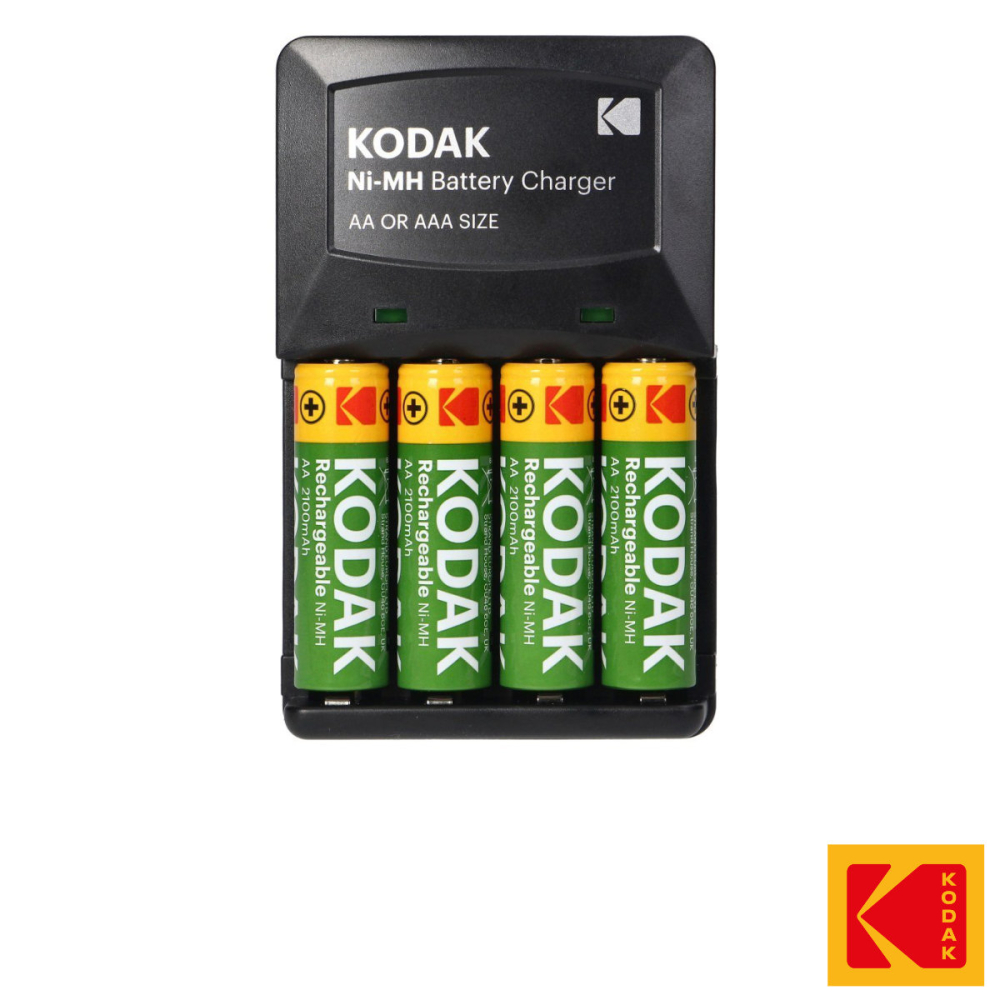 Set Complet Incarcator Kodak pentru Baterii AA si AAA, Cu 4 Acumulatori AA 2100 mAh Inclusi, Pentru Incarcare Sigura si Economica, Cu Protectie la Polaritate Inversa [3]