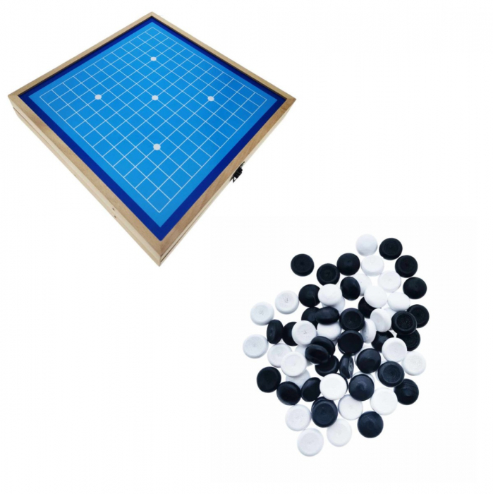 Set cu 4 jocuri, Sah, Fotbal, Gomoku si Gobang, cu suprafata de 30 x 30 cm, in cutie [3]