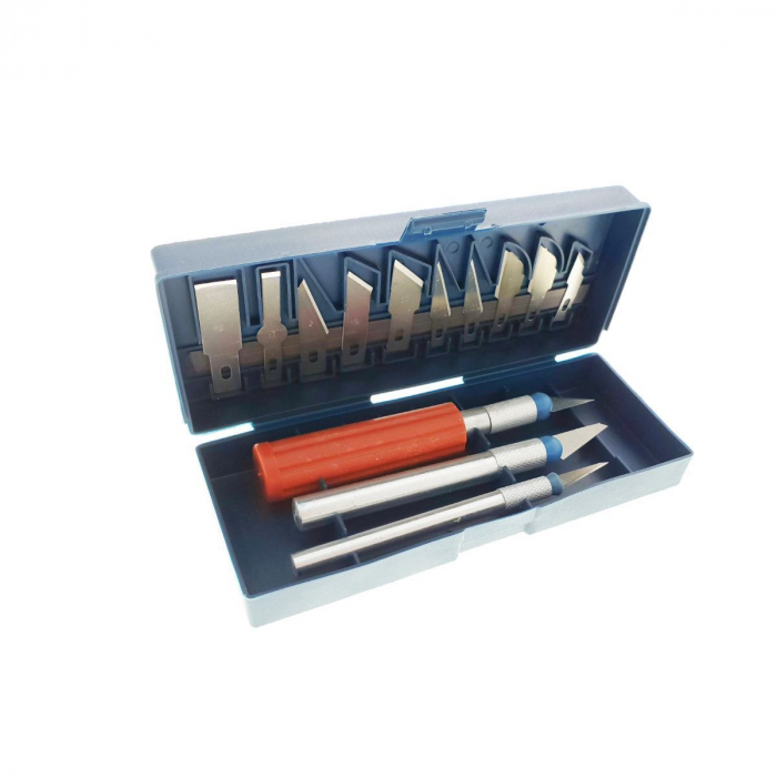 Set de 13 cutite de precizie 13PPK, Hobby Art Craft, in cutie [3]
