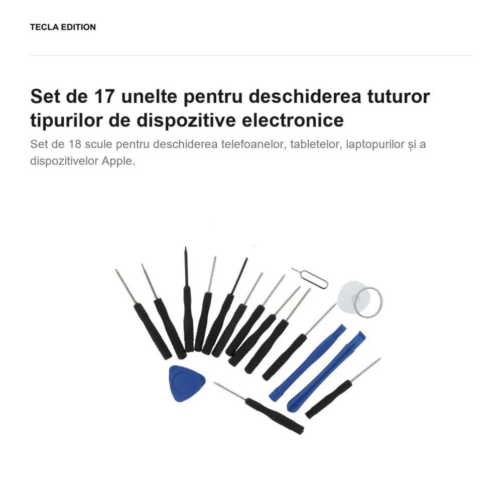 Set de 17 unelte pentru deschiderea tuturor tipurilor de dispozitive electronice [2]