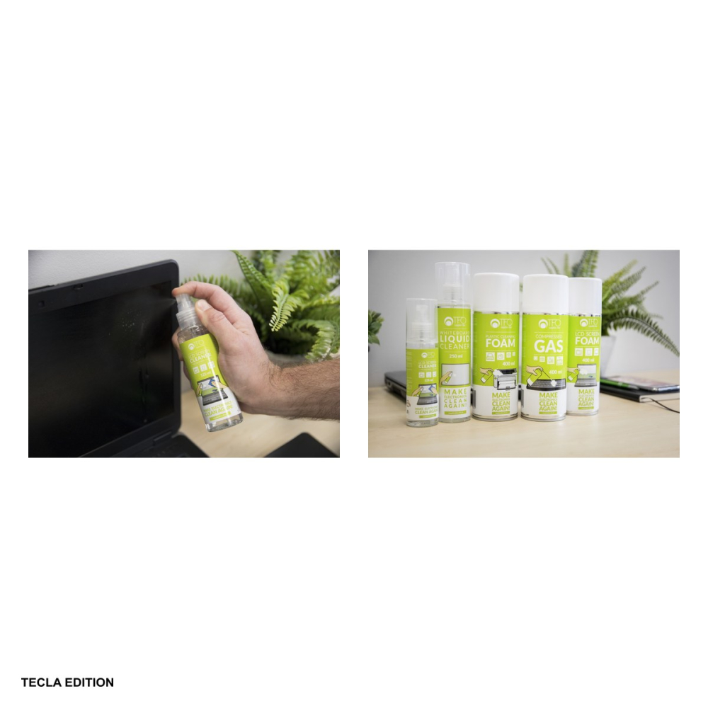 Set de curatare ecrane LCD si suprafete din plastic, cu flacon 125 ml solutie si  microfibra [4]