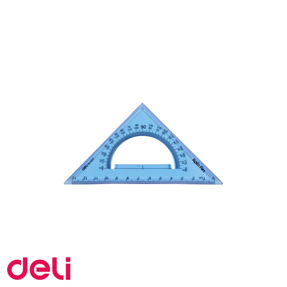 Set geometrie flexibil Deli E6204, 3 piese color din Eco-PVC, pentru scoala [4]