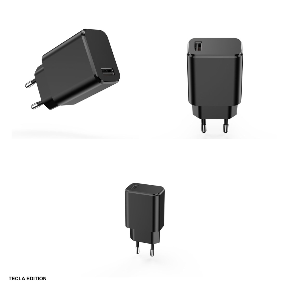 Set incarcator priza cu cablu USB-C Setty, 3A, 1 x USB-A, Quick Charge, cablu 1.0 m, Negru [4]