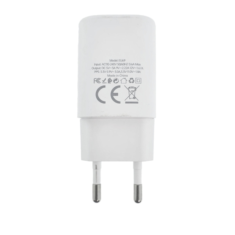 Set Incarcator Rapid USB-C PD 20W Foneng EU69 cu Cablu Lightning pentru iPhone si Dispozitive Apple, Compact si Portabil [4]