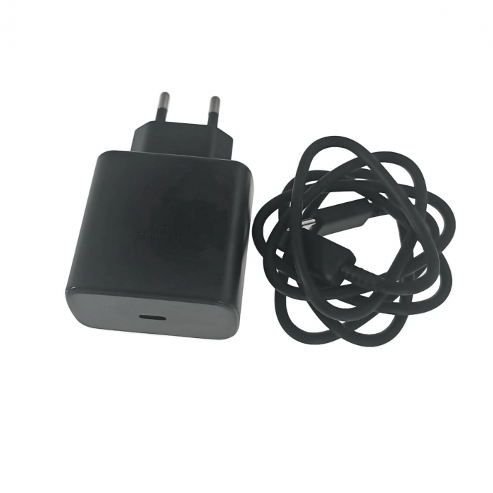 Set incarcator retea 45W, PD, cu port USB-C si cablu cu conectori USB-C, 10451, negru [4]