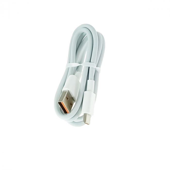 Set incarcator retea FONENG EU45, 2.4A 12W, 2 X USB, cu cablu USB si conector Tip C tata, cu lungime 1m, alb [3]