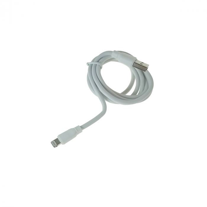 Set incarcator retea JELLICO EU02, 2.4A 12W, 2 X USB, cu cablu USB si conector compatibil iphone cu lungime 1m, alb [5]