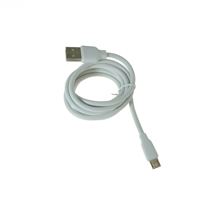 Set incarcator retea JELLICO EU02, 2.4A 12W, 2 X USB, cu cablu USB si conector microUSB tata, cu lungime 1m, alb [5]