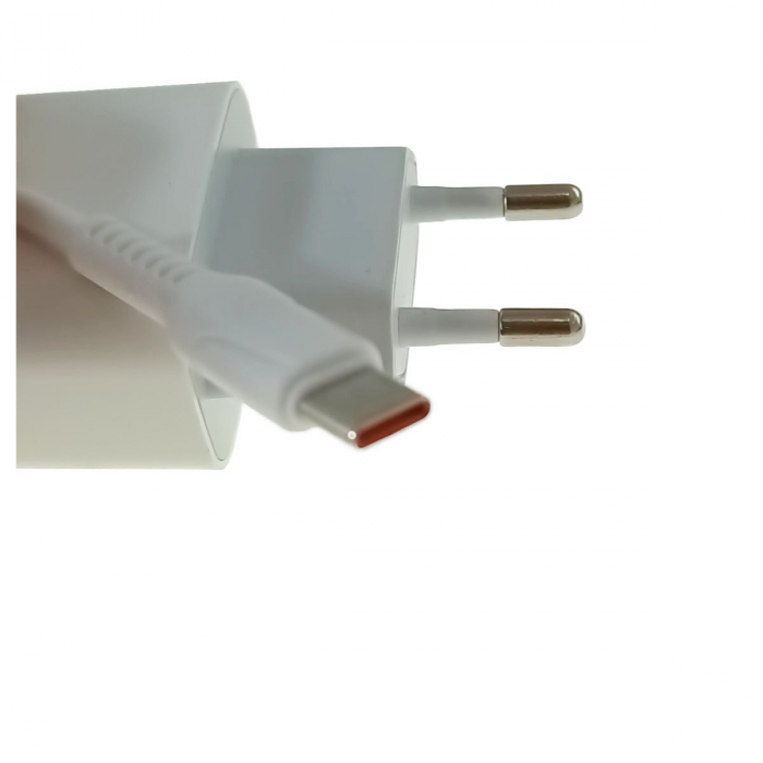Set incarcator retea X-Scoot CH-236, 3.1A, 2 X USB, cablu USB si conector USB-C tata cu lungime 1m, alb [4]
