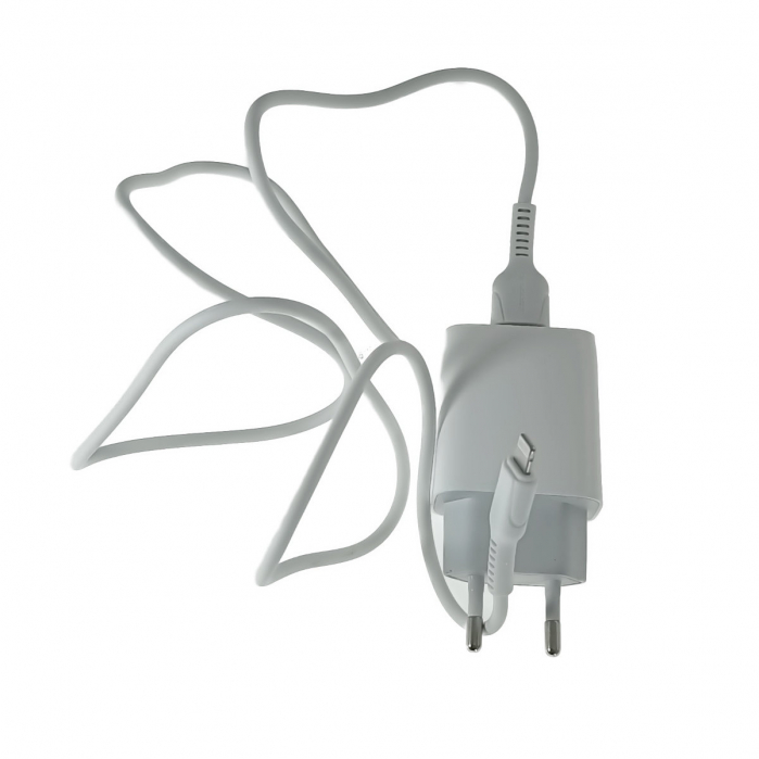 Set incarcator retea X-Scoot CH-236-L, 3.1A, 2 X USB, cablu USB si conector tip lightning tata, lungime 1m, alb [2]