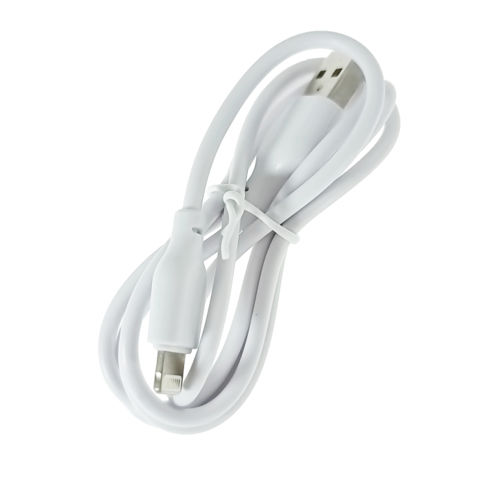Set incarcator retea XO-L65 87134, cu cablu USB -lightning de 100 cm, 2 x USB, 2.4 A, alb [5]