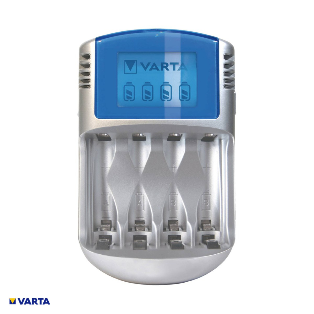 Set incarcator VARTA LCD Charger 57070 cu 4 acumulatori AA Ni-MH 2600 mAh, pentru acumulatori AA si AAA, 4 locuri, alimentare de la priza, auto 12 V sau USB, display LCD [4]