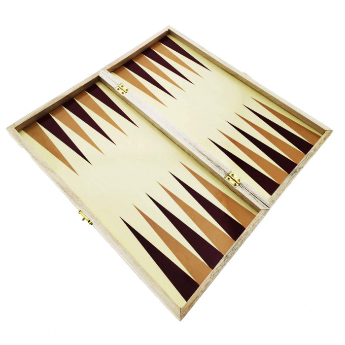 Set jocuri de masa 3 in 1, sah, table si dame, suprafata 35 x 35 cm, din lemn [5]