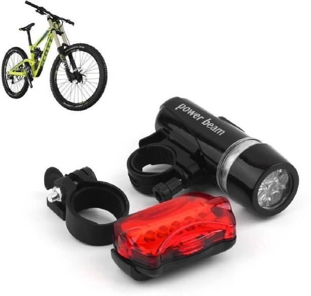 Set Lampă Bicicletă Power Beam - 5 LED Față + Spate - 7 Moduri Luminoase, Montaj Rapid pe Ghidon [3]