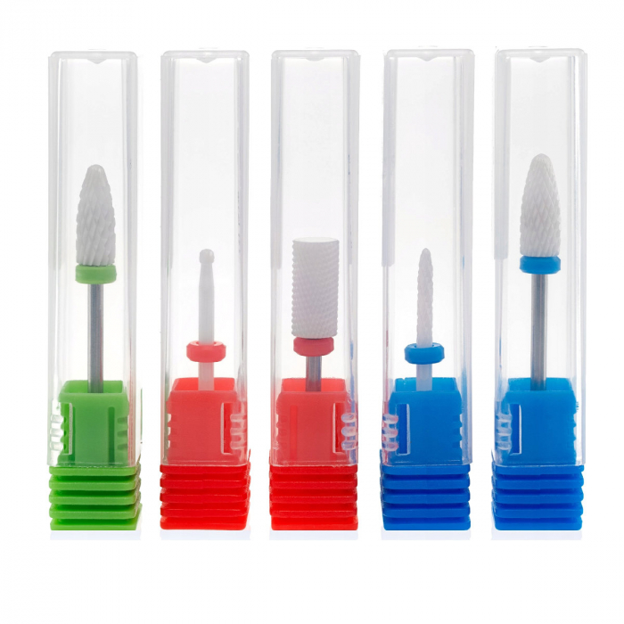 Set manichiura si pedichiura cu 8 freze de ingrijire unghii pentru masinile de frezat cu cap „twist & lock” [4]