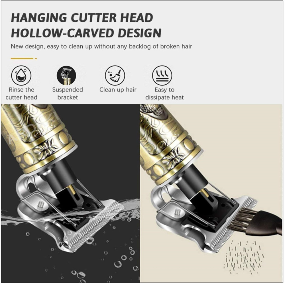 Set Masina de Tuns Professional, Cu Accesorii, Baterie Li-Ion, Pentru Tuns Acasa si Salon, Cu Lama Zero Distance [7]