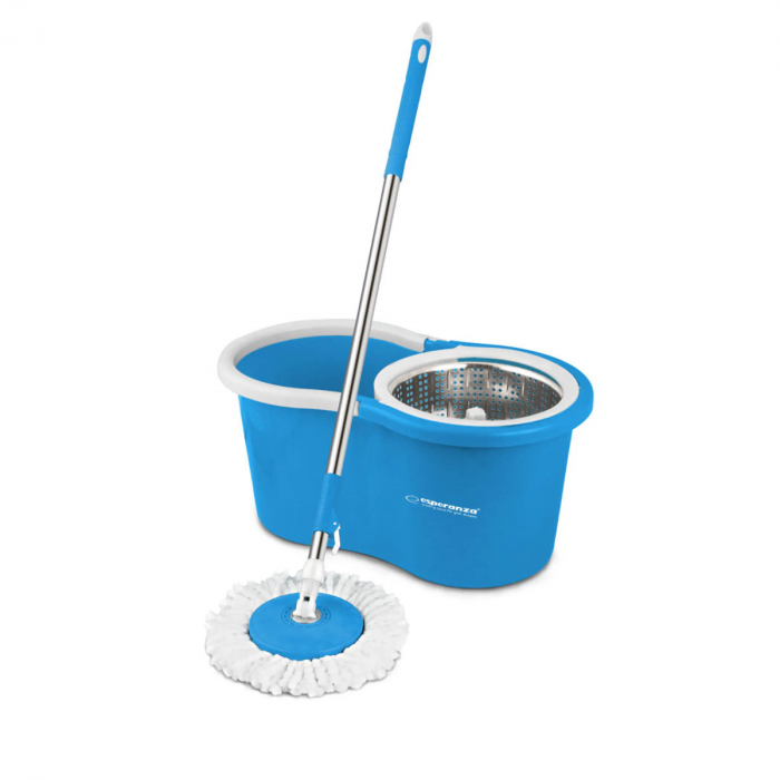 Set mop rotativ, Spin Mop Perfect Clean 96407, galeata cu roti si storcator, rotire 360 grade [4]