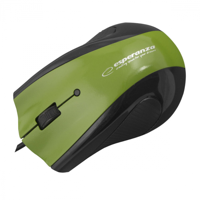 Mouse optic si pad din gel Esperanza, Verde [2]