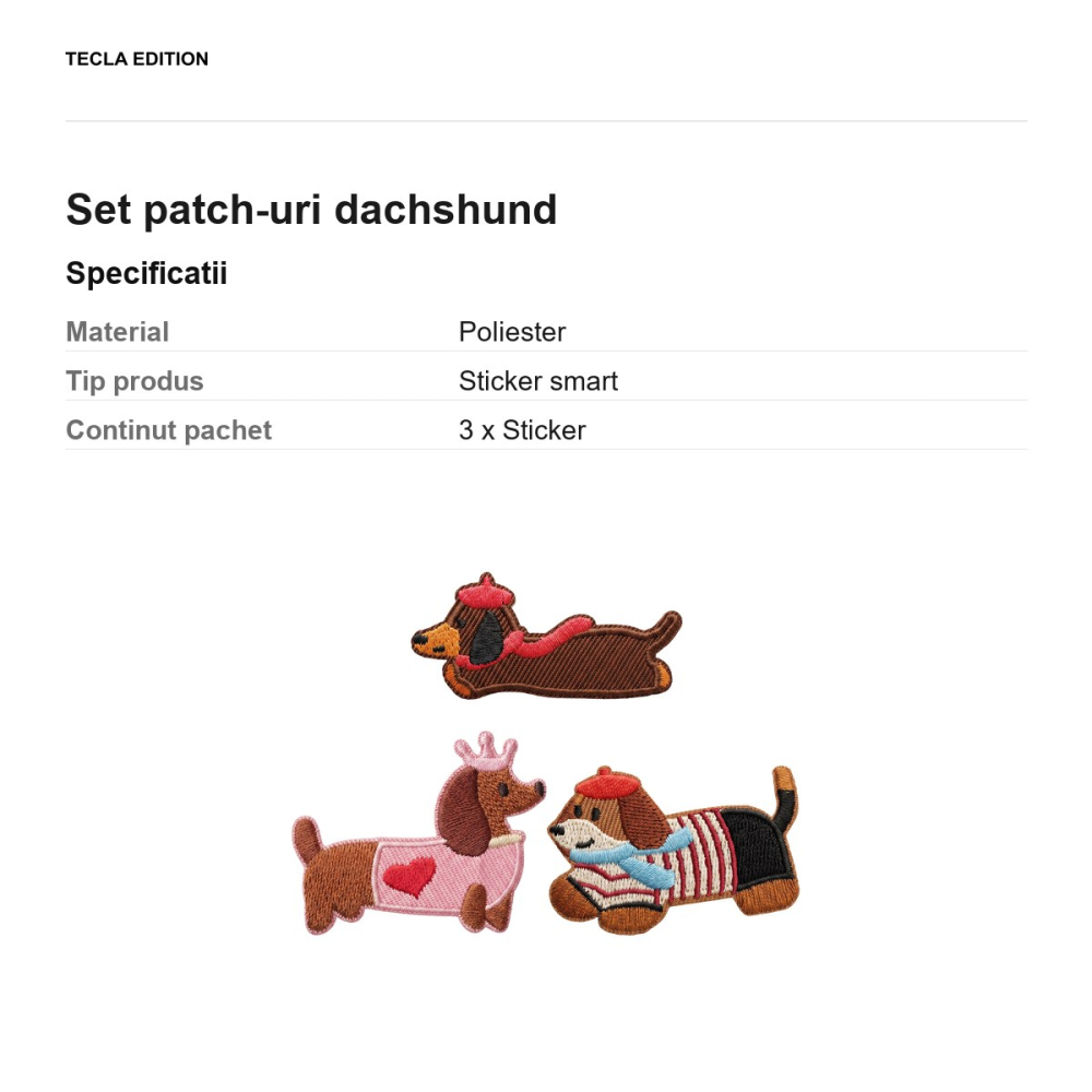 Set patch-uri dachshund [3]