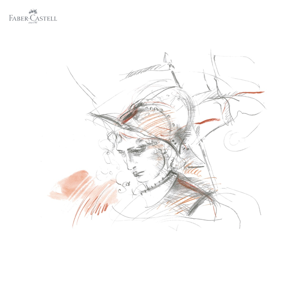 Set Pitt Monochrome 12 piese Faber-Castell, creioane grafit, carbune si pastel, pentru desen artistic [5]