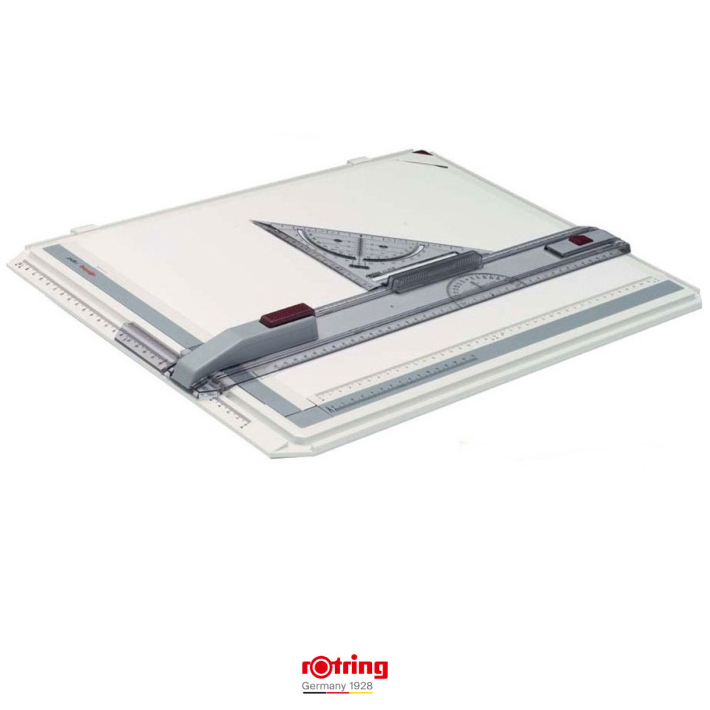 Set Planseta Proiectare A3 Rapid Rotring cu Geanta Transport, Sistem Triplu Fixare si Echer Profesional [3]