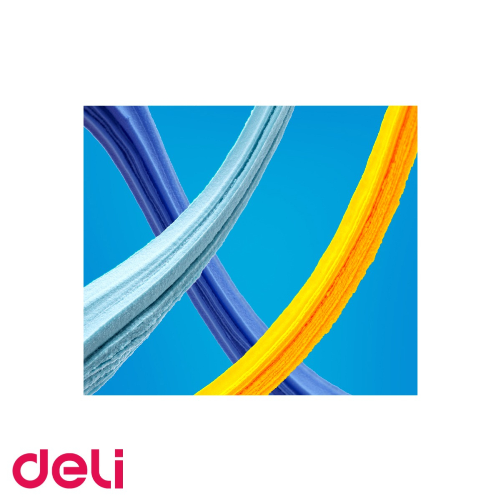 Set plastilina Deli Soft Clay, 12 culori, 72g, material moale si usor de modelat, pentru copii [4]