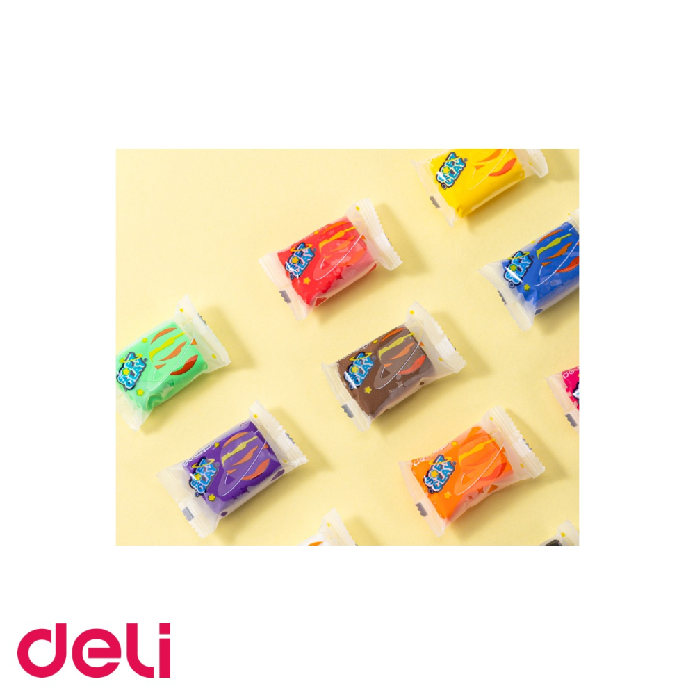 Set plastilina Deli Soft Clay, 36 culori, 216g, usor de modelat, pentru copii peste 3 ani [5]