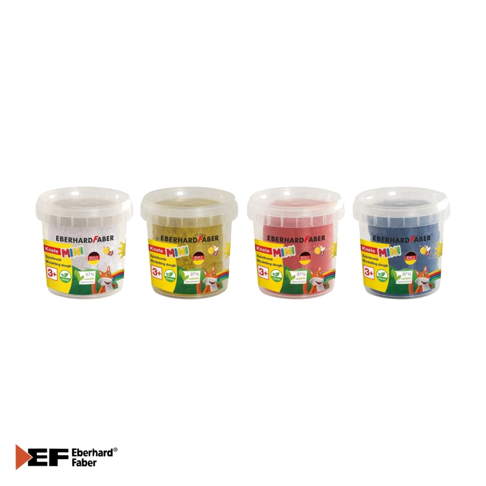 Set plastilina modelaj Eberhard Faber, 4 culori de baza, 140g/culoare, pentru copii [4]
