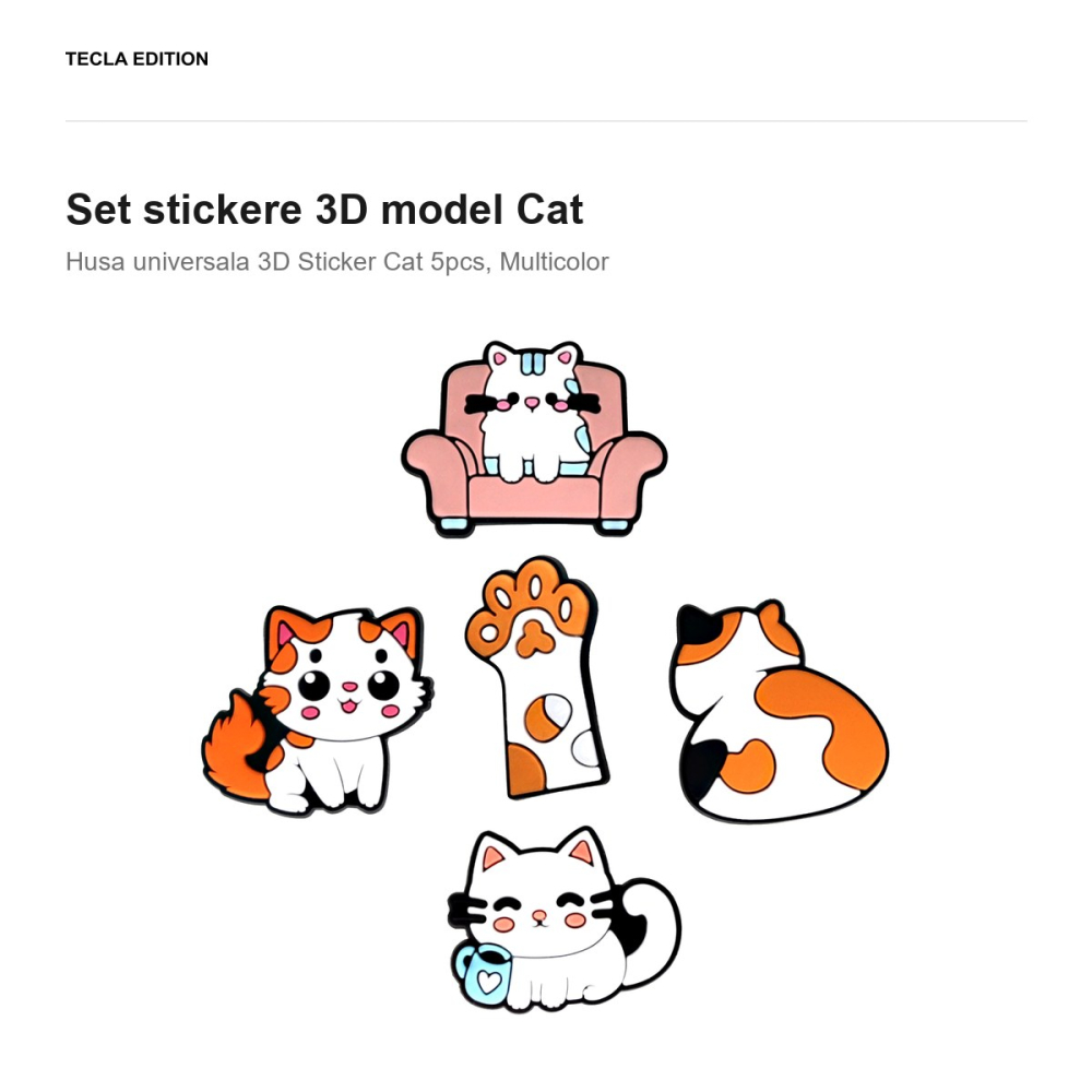 Set stickere 3D model Cat [2]