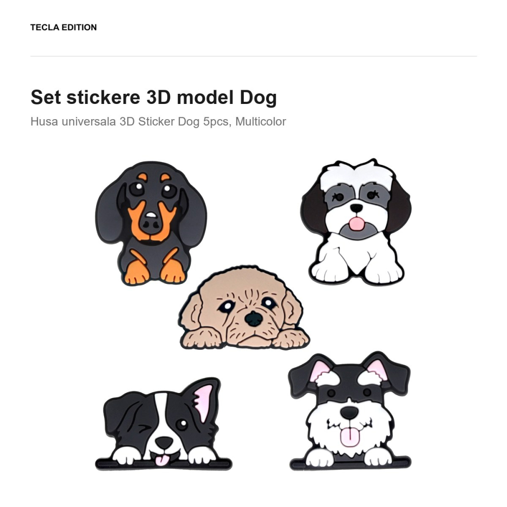 Set stickere 3D model Dog [2]