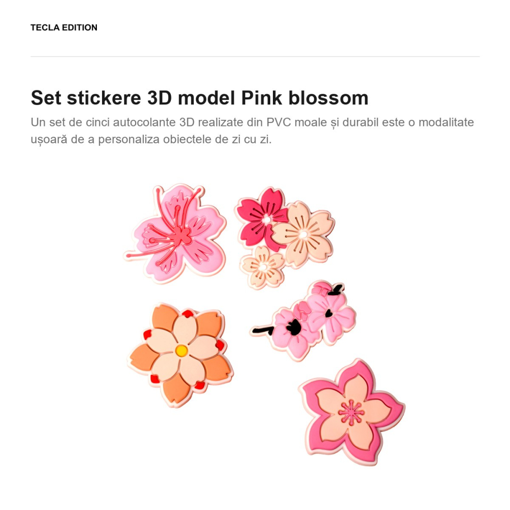 Set stickere 3D model Pink blossom [2]