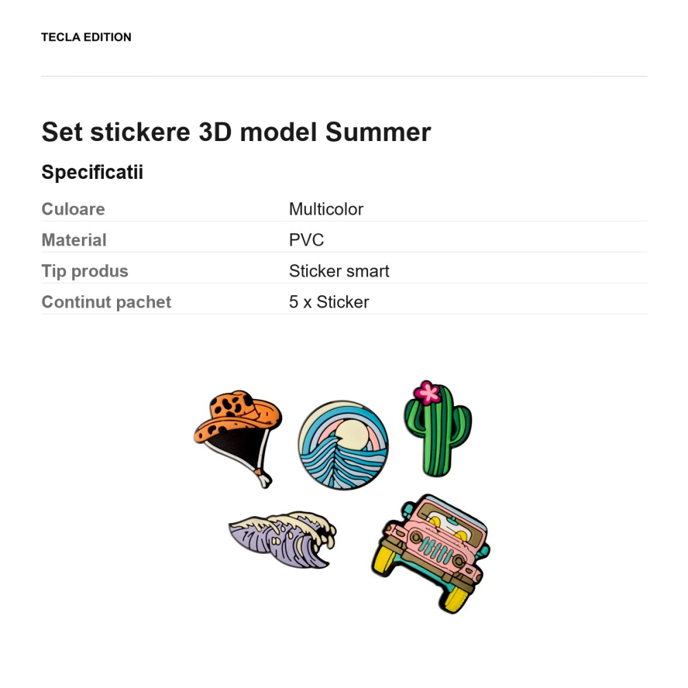 Set stickere 3D model Summer [3]