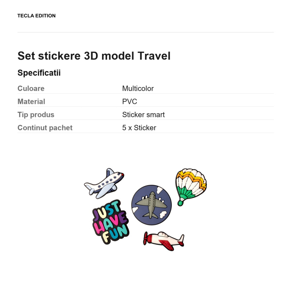 Set stickere 3D model Travel [3]