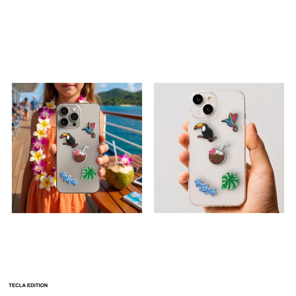 Set stickere 3D model Tropical birds [4]