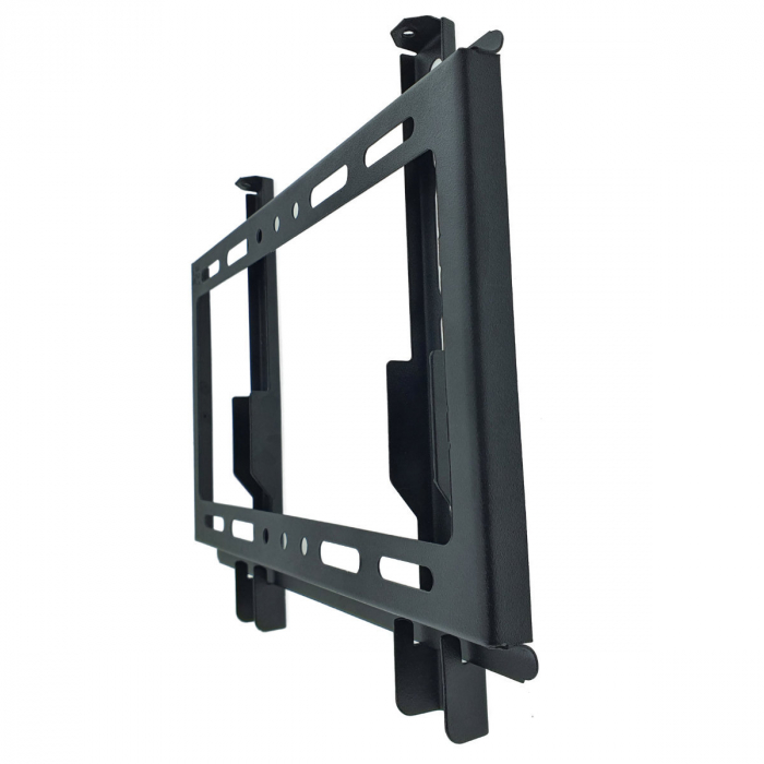 Set suport fix TV Omega 45455 cu cablu HDMI 4K 1.5m, max VESA 200, 14-42 inch, 25kg, de perete, negru [2]