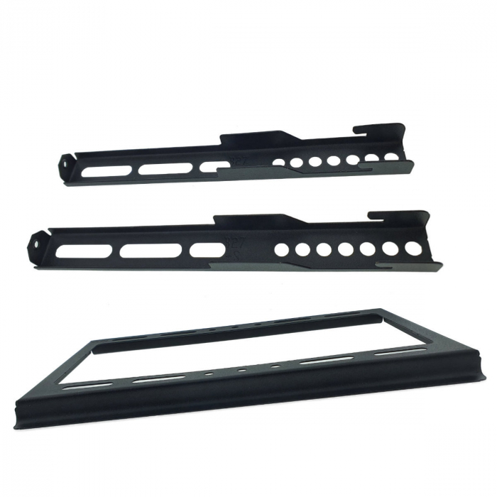 Set suport fix TV Omega 45455 cu cablu HDMI 4K 1.5m, max VESA 200, 14-42 inch, 25kg, de perete, negru [4]
