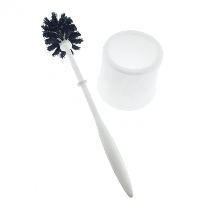 Set toaleta cu perie si suport din plastic, lungime perie 330 mm, dimensiuni suport 110x95x90 mm, Y-441, alb [4]