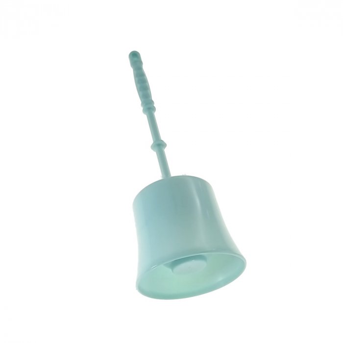 Set toaleta cu perie si suport din plastic, lungime perie 330 mm, dimensiuni suport 110x95x90 mm, Y-441, turcoaz [2]