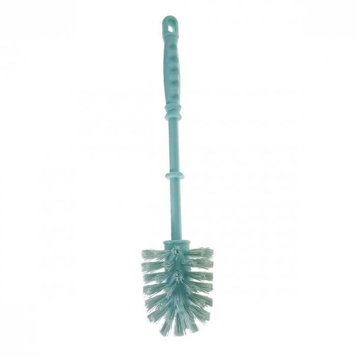 Set toaleta cu perie si suport din plastic, lungime perie 330 mm, dimensiuni suport 110x95x90 mm, Y-441, turcoaz [3]