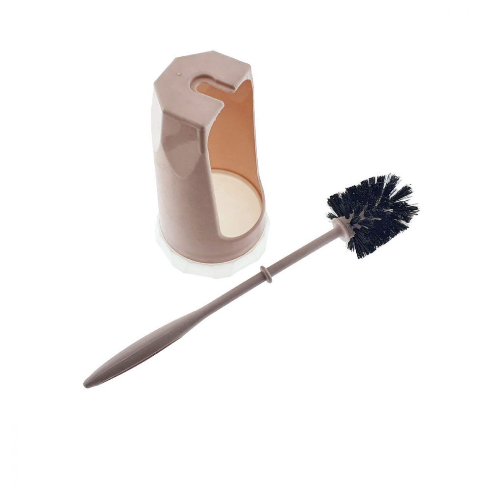 Set Toaleta cu Perie si Suport Roz Pal - Igiena Avansata si Design Ergonom [4]