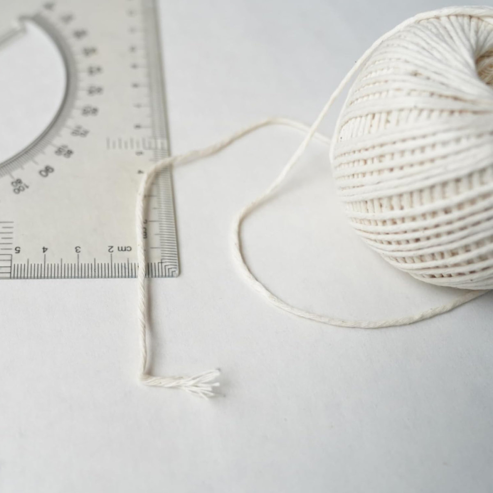 Sfoara Bumbac Alb, Ghem 90g, pentru Legat si Ambalat, Utilizare in Bucatarie, Arta si Gradina [2]