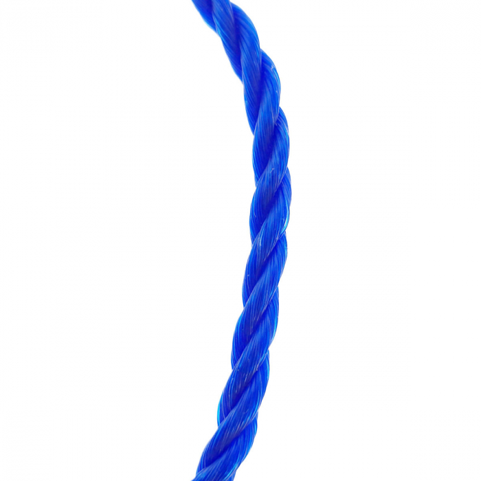 Sfoara din material termoplastic matasos, funie nylon rezistent, grosime 5mm, lungime 50 m , albastru intens [3]