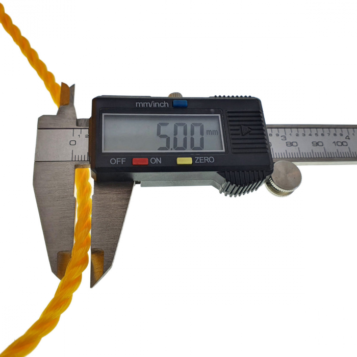 Sfoara din material termoplastic matasos, funie nylon rezistent, grosime 5mm, lungime 50 m , portocalie [5]