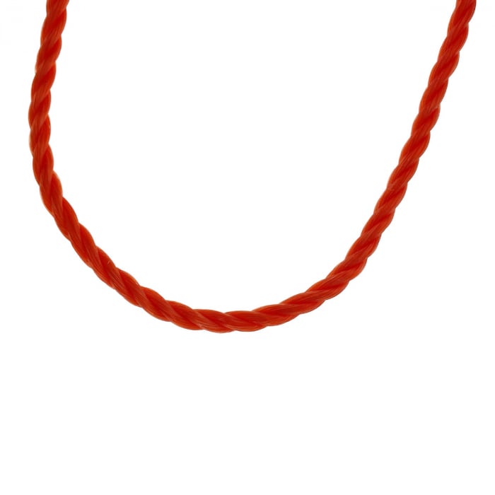 Sfoara din material termoplastic matasos, funie nylon rezistent, grosime 5mm, lungime 50 m , rosie [3]