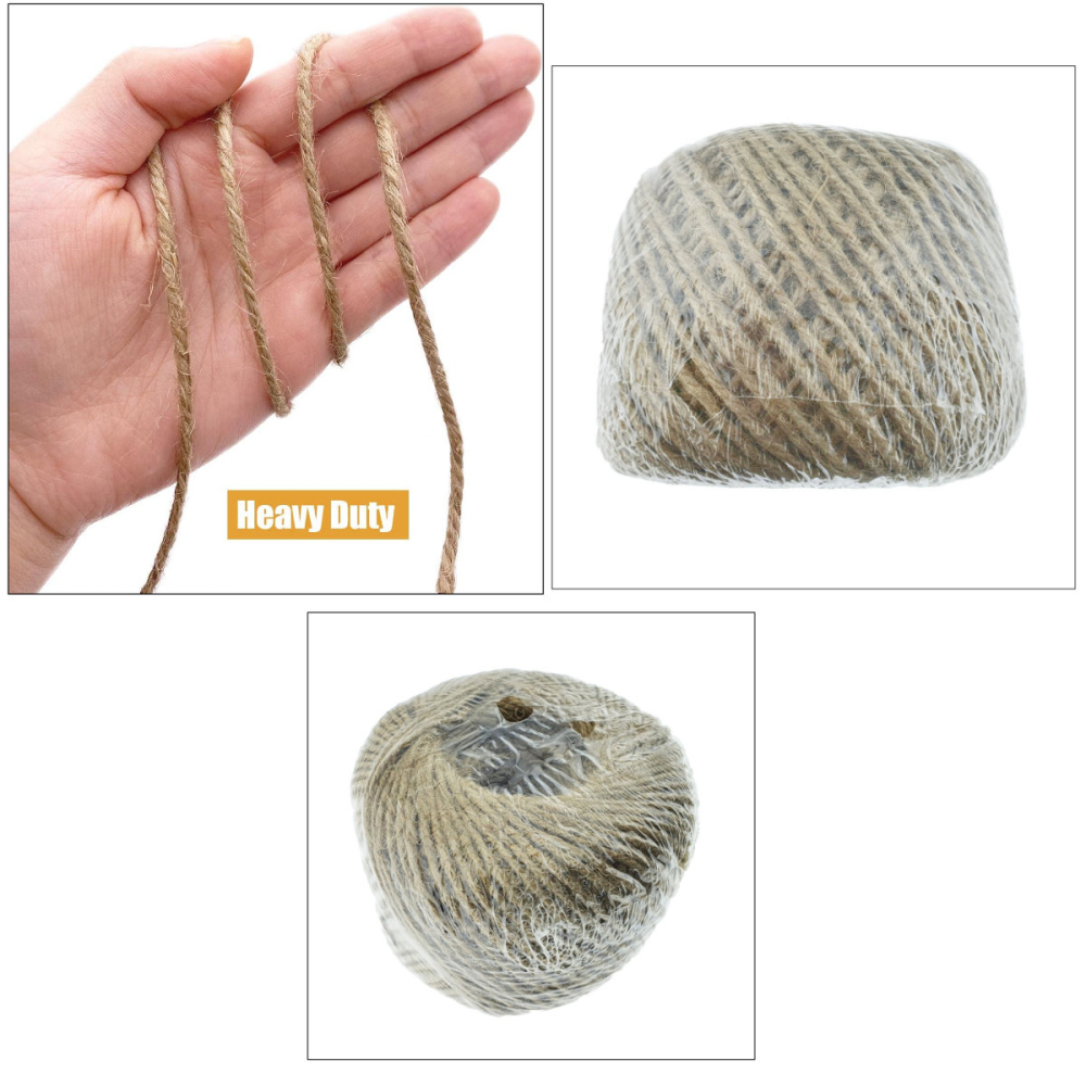 Sfoara iuta naturala rezistenta, ghem 500g, pentru utilizari intensive gradina si bucatarie, 3mm, ambalaj economic [2]