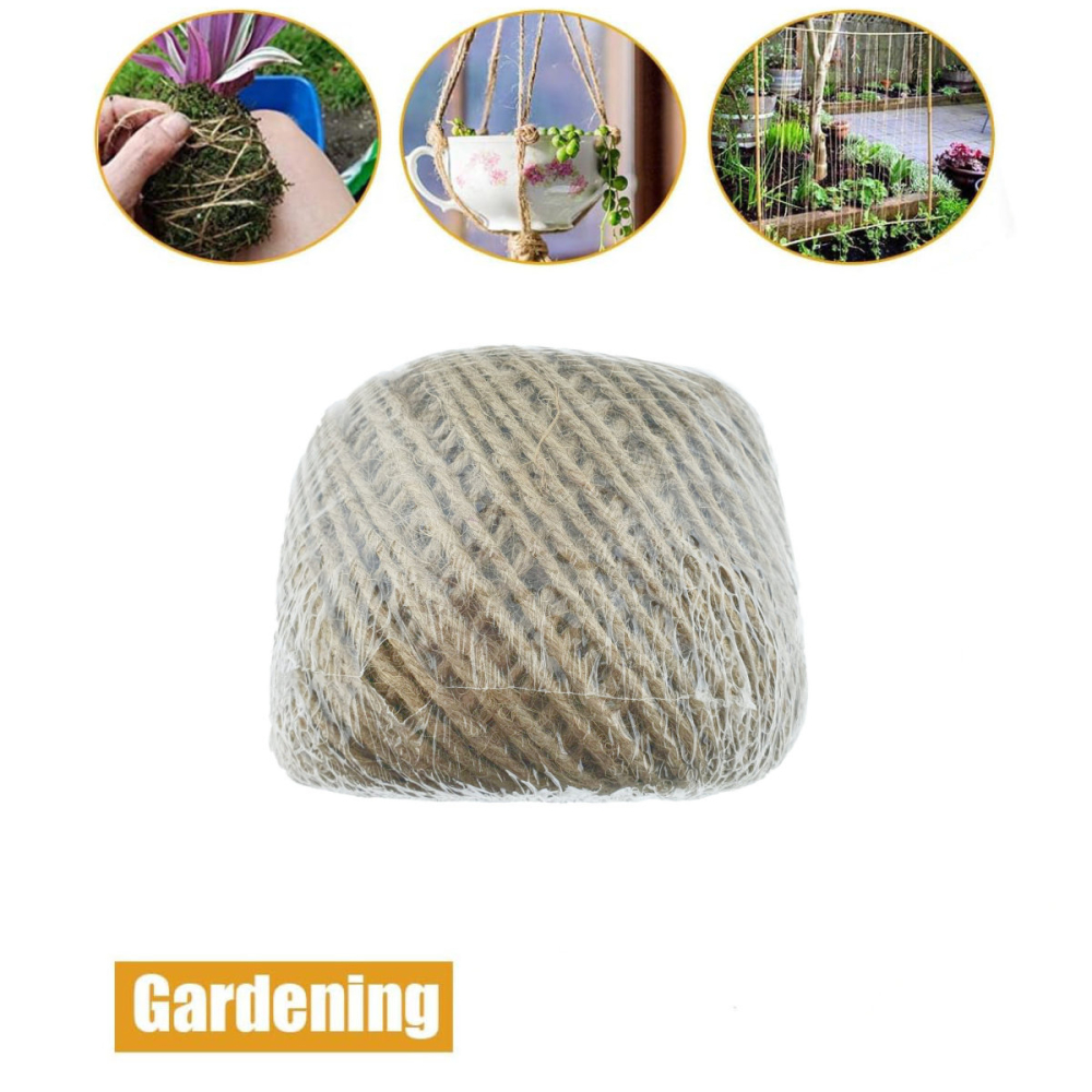 Sfoara iuta naturala rezistenta, ghem 500g, pentru utilizari intensive gradina si bucatarie, 3mm, ambalaj economic [4]