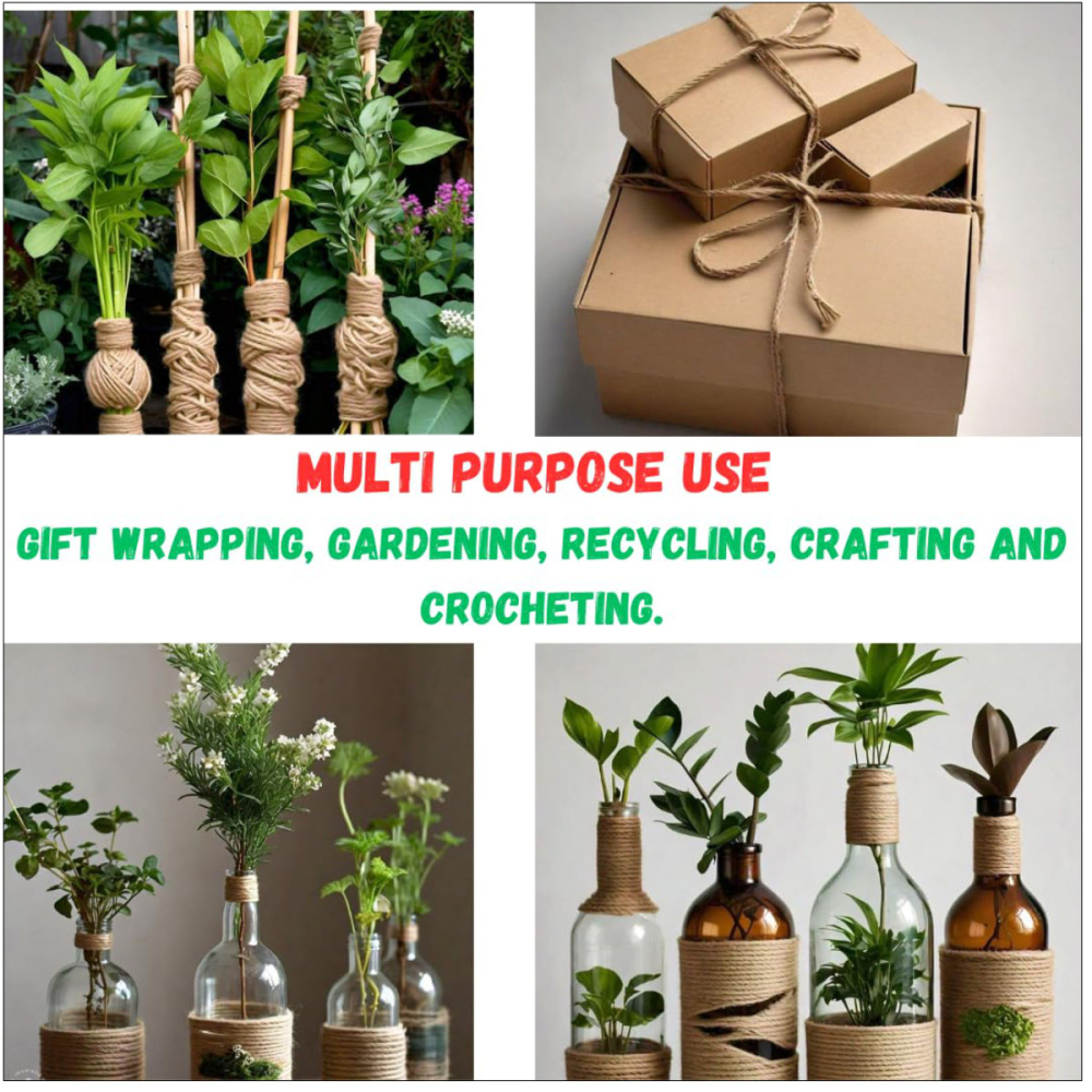 Sfoara Iuta Nepolierata, Ghem 200g, pentru Legat si Fixat, Gradina si Proiecte Mari, Naturala [5]