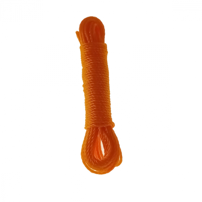 Sfoara polipropilena de 3mm, fir rasucit, 10m, FS-12270-O, portocalie [3]