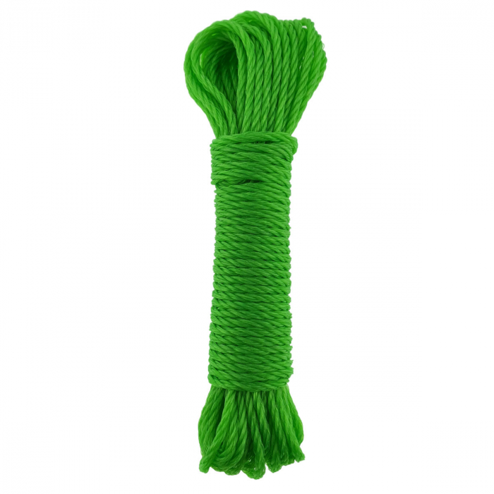 Sfoara polipropilena de 3mm, FS-12270, fir rasucit, 10m lungime, verde [2]