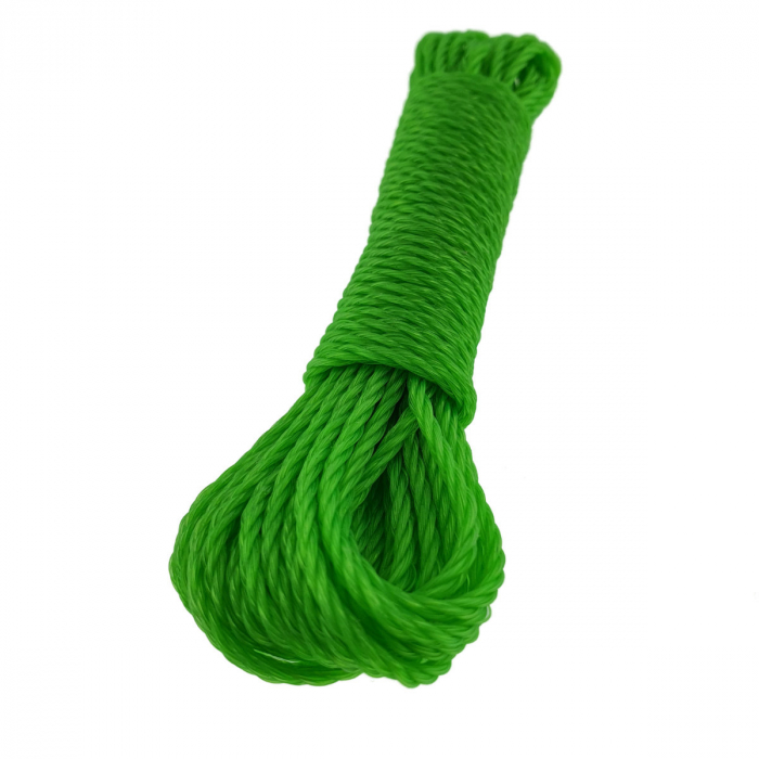 Sfoara polipropilena de 3mm, FS-12270, fir rasucit, 10m lungime, verde [3]